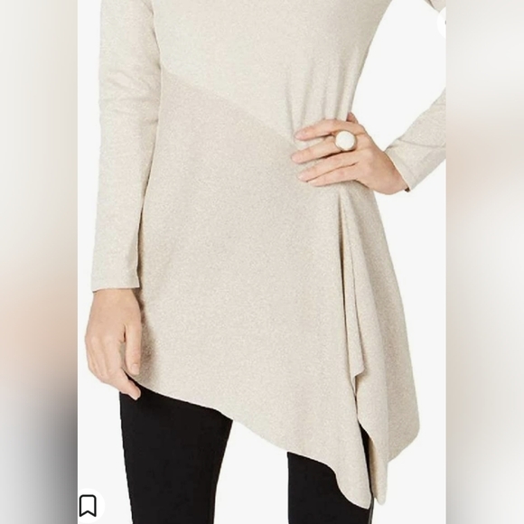 Alfani Metallic Asymmetrical Top - Picture 2 of 8